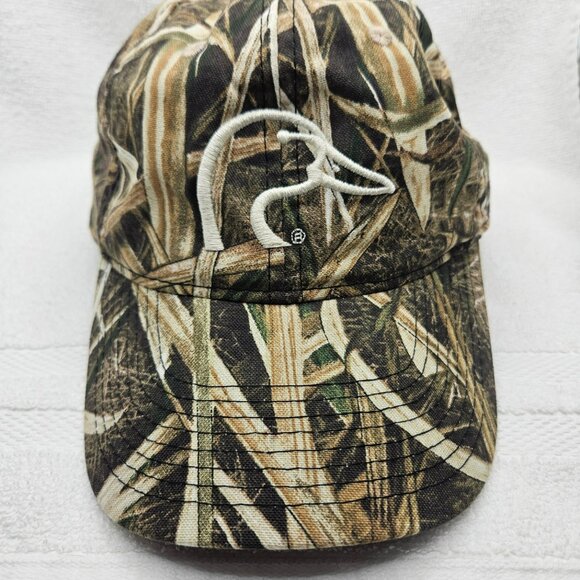 Ducks Unlimited Camo Hat Outdoor Strapback Cap Duck Head Logo Adjustable Hunting - Picture 2 of 6